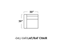 Track Leather Laf Chair - Hudson Lager