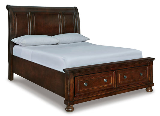 Porter Sleigh Storage Bed - Queen