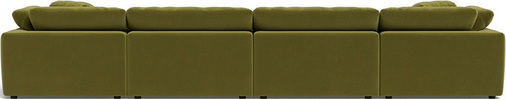 Fluffy 178" 4 Piece Sectional W/Double Otto - Dream Apple