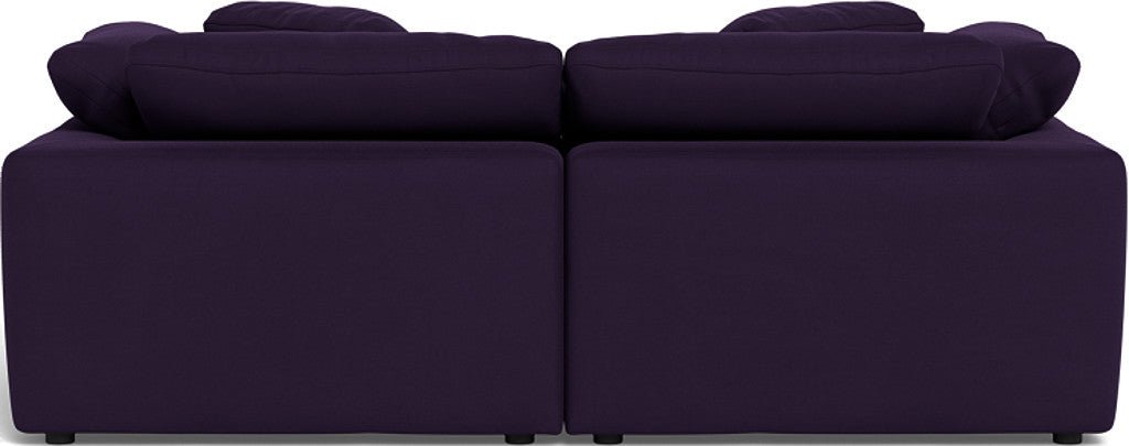 Fluffy 89" 2 Piece Sofa w/Otto - Superb Amethyst