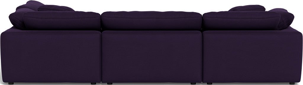 Fluffy 133.5" 4 Piece Sectional w/Otto - Superb Amethyst