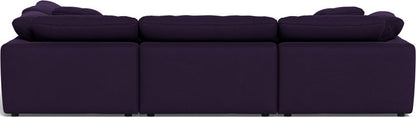 Fluffy 133.5" 4 Piece Sectional w/Otto - Superb Amethyst