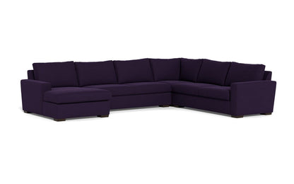 Mesa 156" Corner Sectionals w. Left Chaise - Superb Amethyst