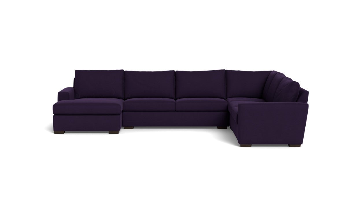 Mesa 156" Corner Sectionals w. Left Chaise - Superb Amethyst