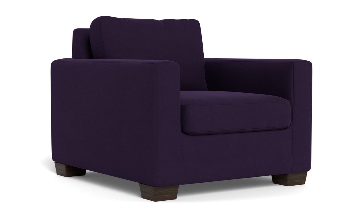 Track 36" Arm Chair - Superb Amethyst