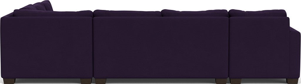 Track 141" Corner Sectionals w. Left Chaise - Superb Amethyst