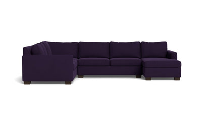 Track 141" Corner Sectionals w. Right Chaise - Superb Amethyst