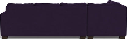 Track 121" Left Chaise Sleeper Sectional - Superb Amethyst