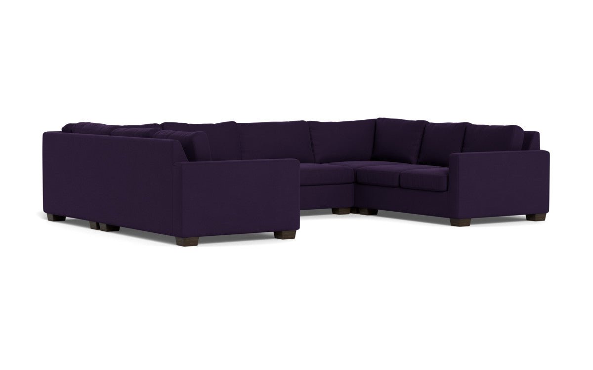 Track 141" Corner Sofa U Sectional - Superb Amethyst