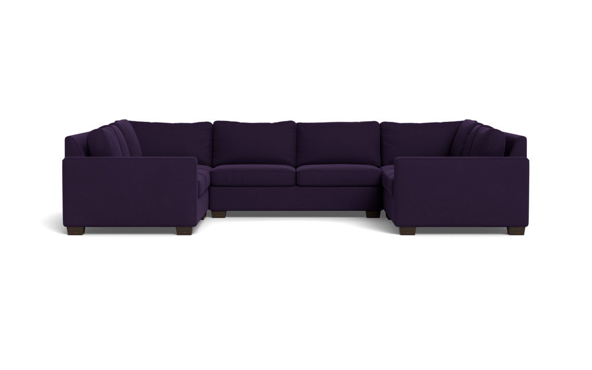 Track 141" Corner Sofa U Sectional - Superb Amethyst