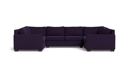 Track 141" Corner Sofa U Sectional - Superb Amethyst