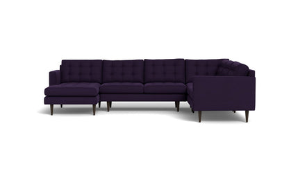 Wallace 130" Corner Sectionals w. Left Chaise - Superb Amethyst