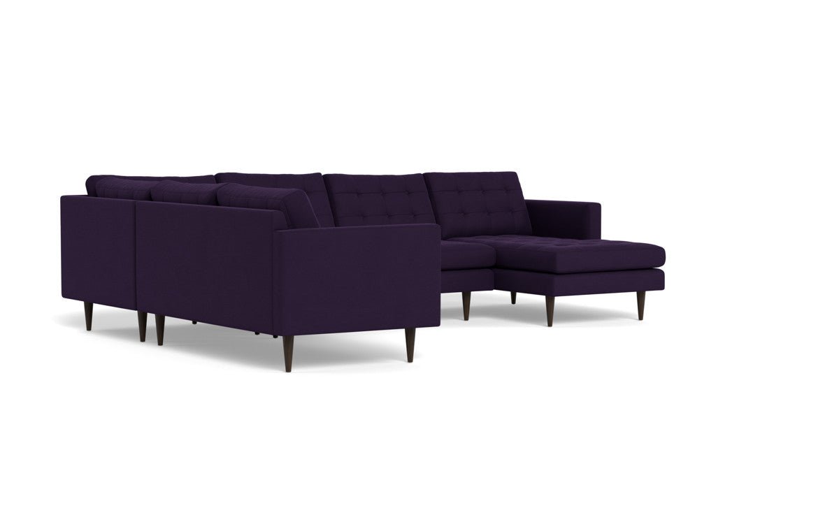 Wallace 130" Corner Sectionals w. Right Chaise - Superb Amethyst