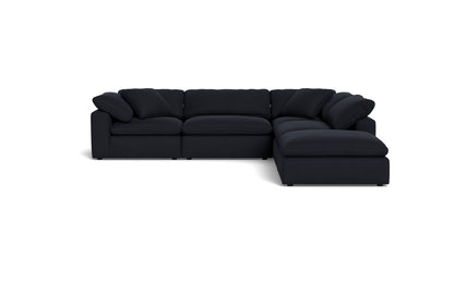 Fluffy 133.5" 4 Piece Sectional w/Otto - Dream Onyx
