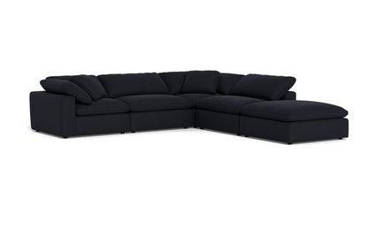 Fluffy 133.5" 4 Piece Sectional w/Otto - Dream Onyx