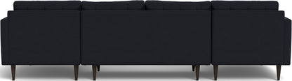 Wallace 126" Double Chaise U Sectional - Dream Onyx