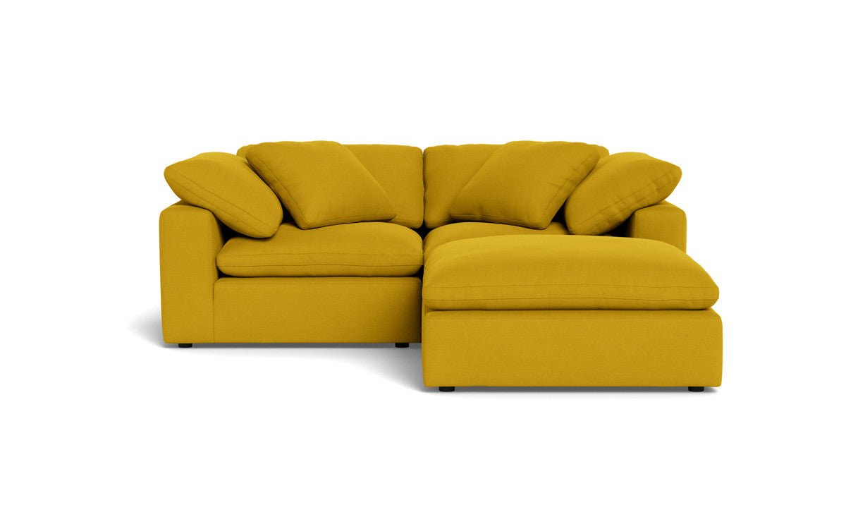 Fluffy 89" 2 Piece Sofa w/Otto - Sorrento Sunflower