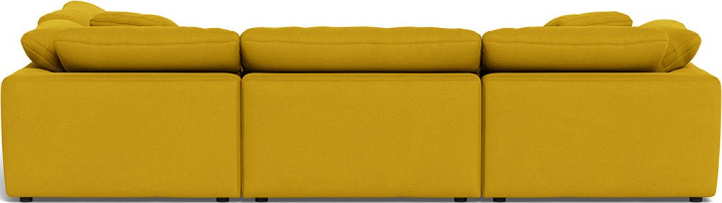 Fluffy 133.5" 4 Piece Sectional w/Otto - Sorrento Sunflower
