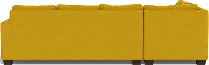 Track 121" Left Chaise Sleeper Sectional - Sorrento Sunflower