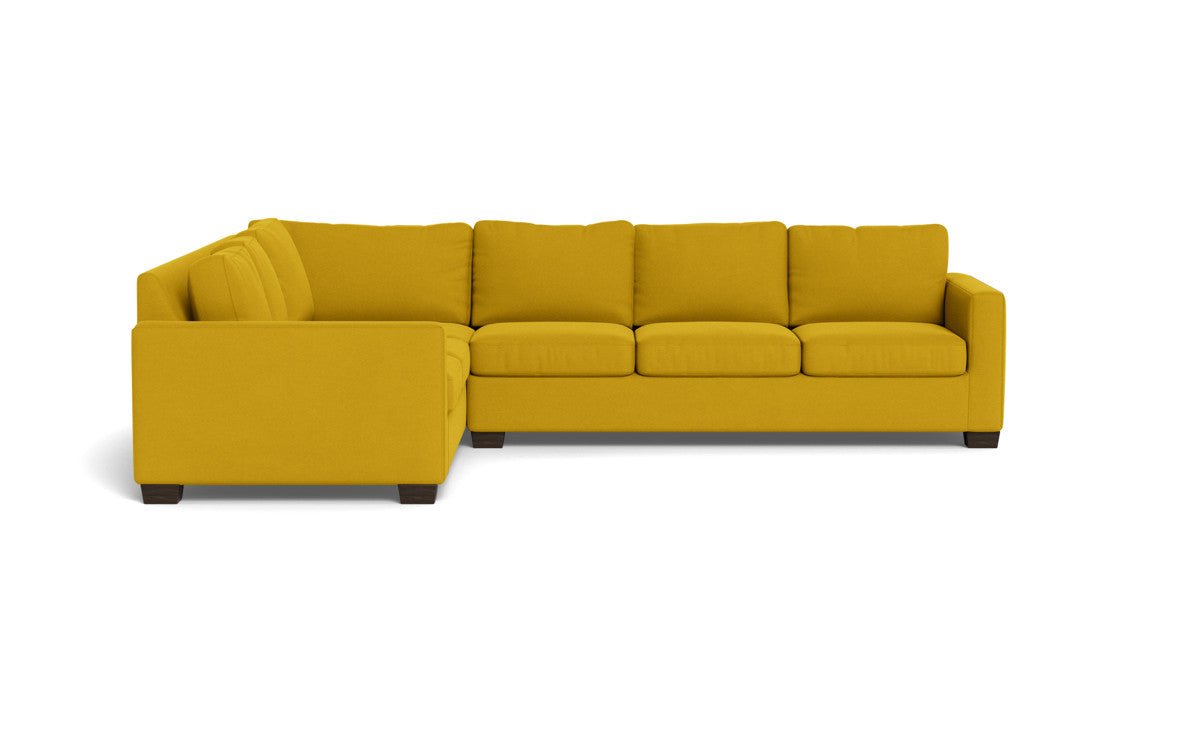 Track 121" Left Corner Sectional - Sorrento Sunflower
