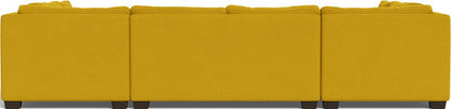 Track 141" Corner Sofa U Sectional - Sorrento Sunflower