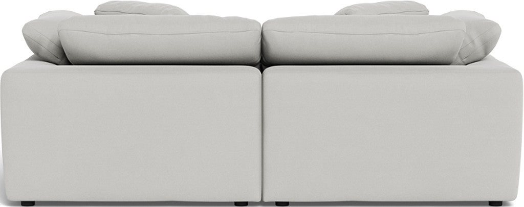 Fluffy 89" 2 Piece Sofa w/Otto - Dream Dove