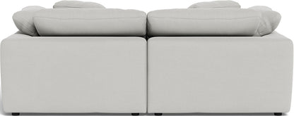 Fluffy 89" 2 Piece Sofa w/Otto - Dream Dove