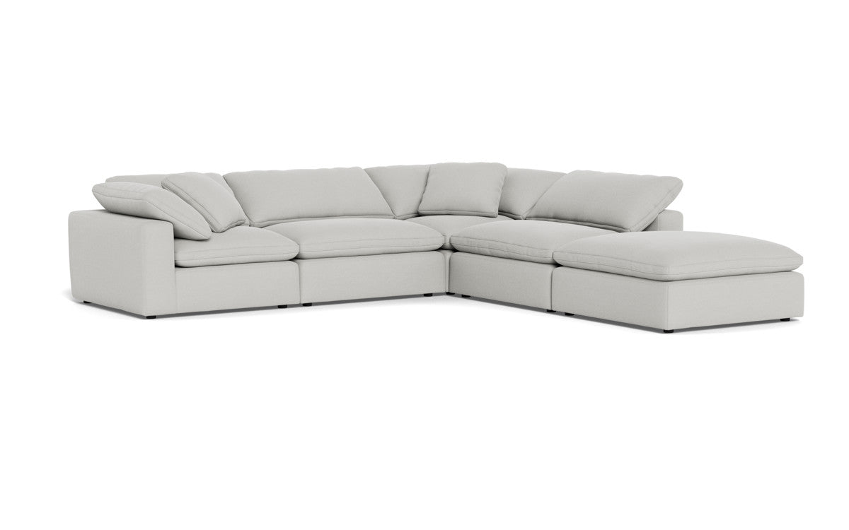 Fluffy 133.5" 4 Piece Sectional w/Otto - Dream Dove