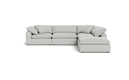 Fluffy 133.5" 4 Piece Sectional w/Otto - Dream Dove