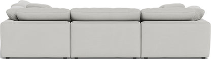Fluffy 133.5" 4 Piece Sectional w/Otto - Dream Dove