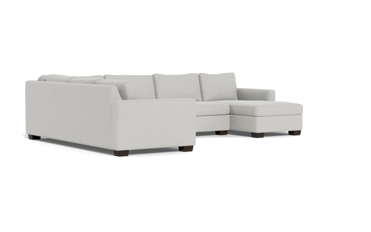 Track 141" Corner Sectionals w. Right Chaise - Dream Dove