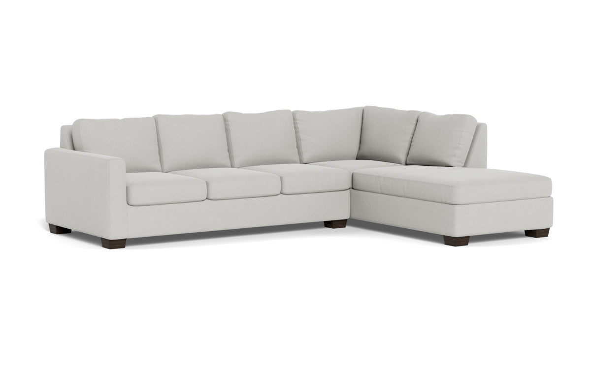 Track 121" Right Chaise Sleeper Sectional - Dream Dove