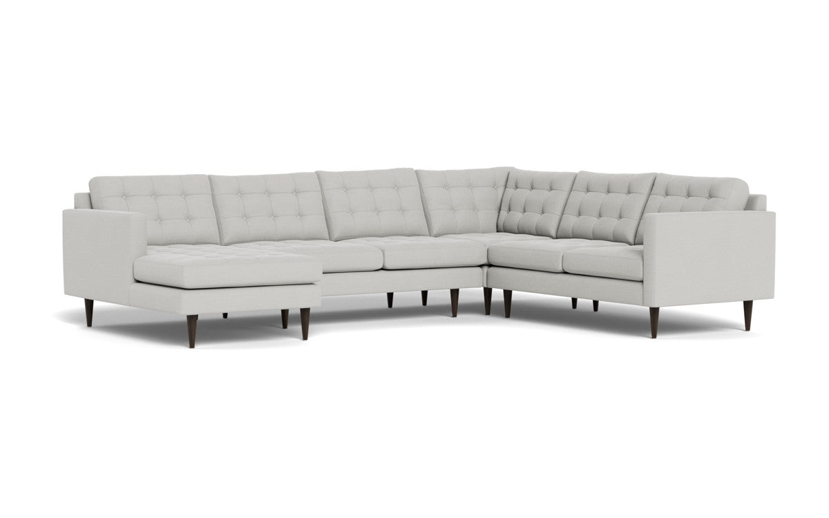 Wallace 130" Corner Sectionals w. Left Chaise - Dream Dove