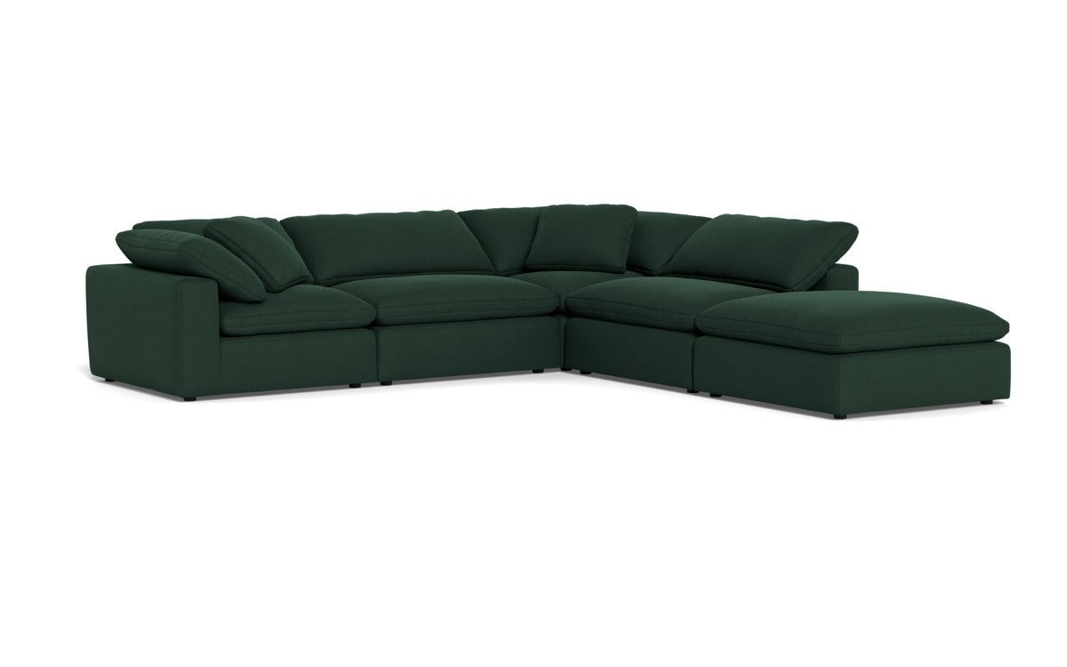 Fluffy 133.5" 4 Piece Sectional w/Otto - Dream Forest