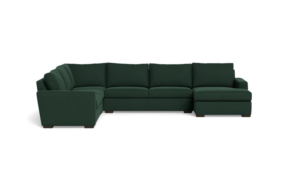 Mesa 156" Corner Sectionals w. Right Chaise - Dream Forest