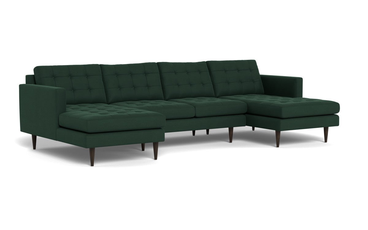 Wallace 126" Double Chaise U Sectional - Dream Forest