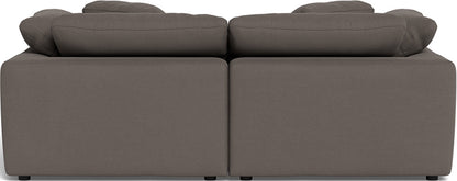 Fluffy 89" 2 Piece Sofa w/Otto - Toscana Otter