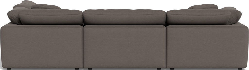 Fluffy 133.5" 4 Piece Sectional w/Otto - Toscana Otter