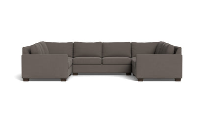 Track 141" Corner Sofa U Sectional - Toscana Otter