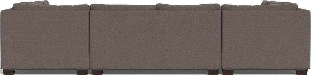 Track 141" Corner Sofa U Sectional - Toscana Otter