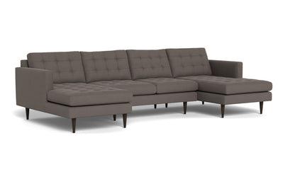 Wallace 126" Double Chaise U Sectional - Toscana Otter