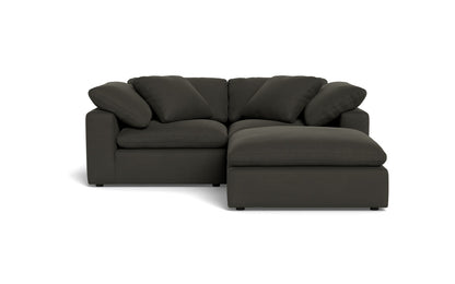 Fluffy 89" 2 Piece Sofa w/Otto - Dream Chocolate