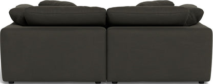 Fluffy 89" 2 Piece Sofa w/Otto - Dream Chocolate