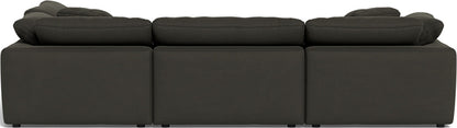 Fluffy 133.5" 4 Piece Sectional w/Otto - Dream Chocolate