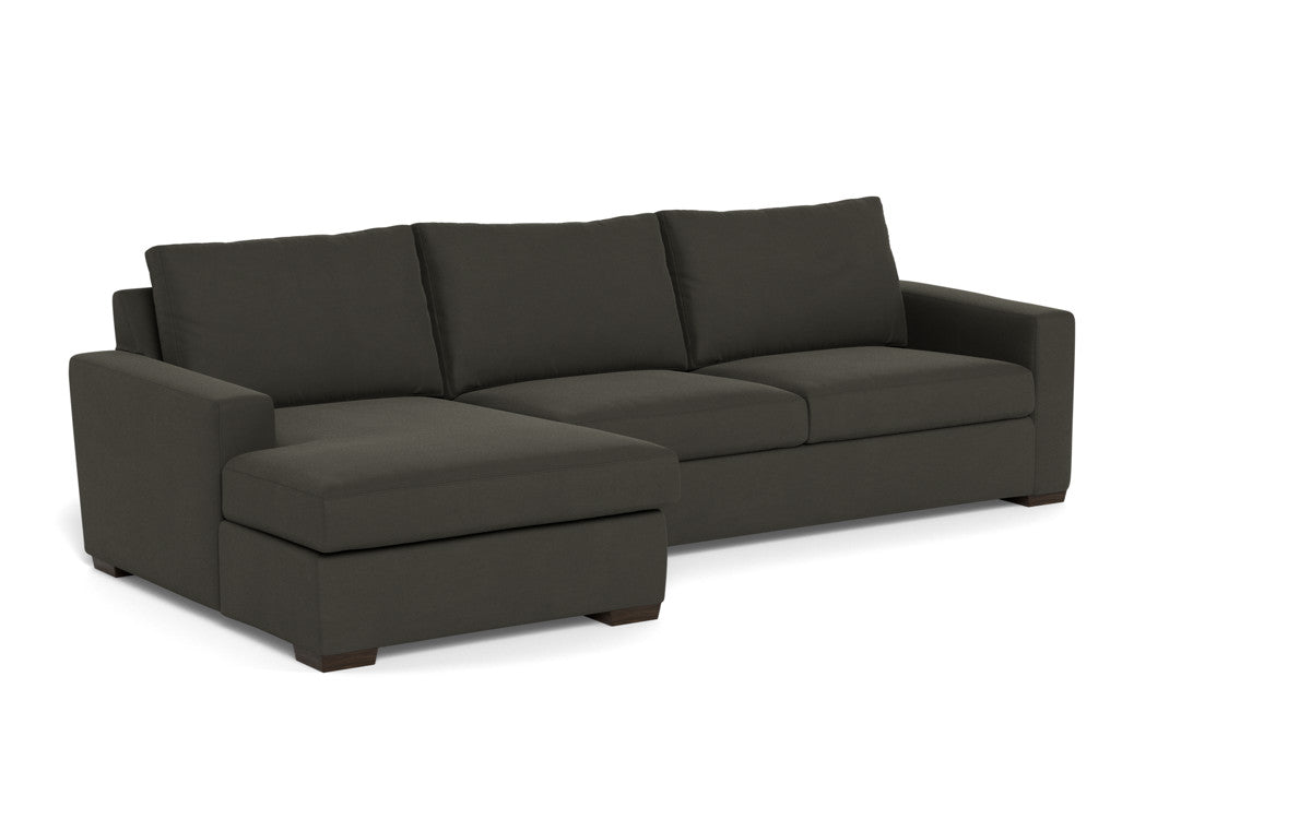 Mesa 123" Left Chaise Sectional - Dream Chocolate