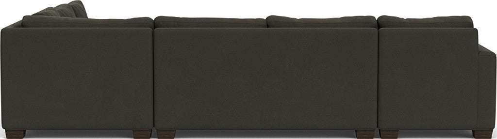 Track 141" Corner Sectionals w. Left Chaise - Dream Chocolate