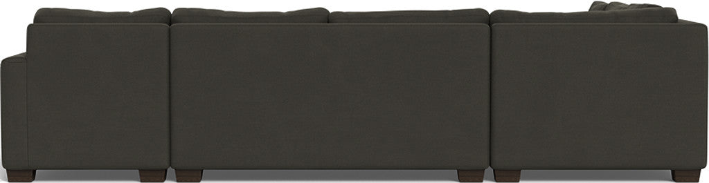 Track 141" Corner Sectionals w. Right Chaise - Dream Chocolate