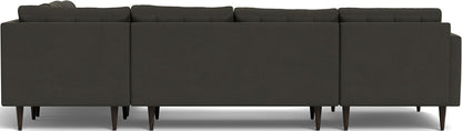 Wallace 130" Corner Sectionals w. Left Chaise - Dream Chocolate