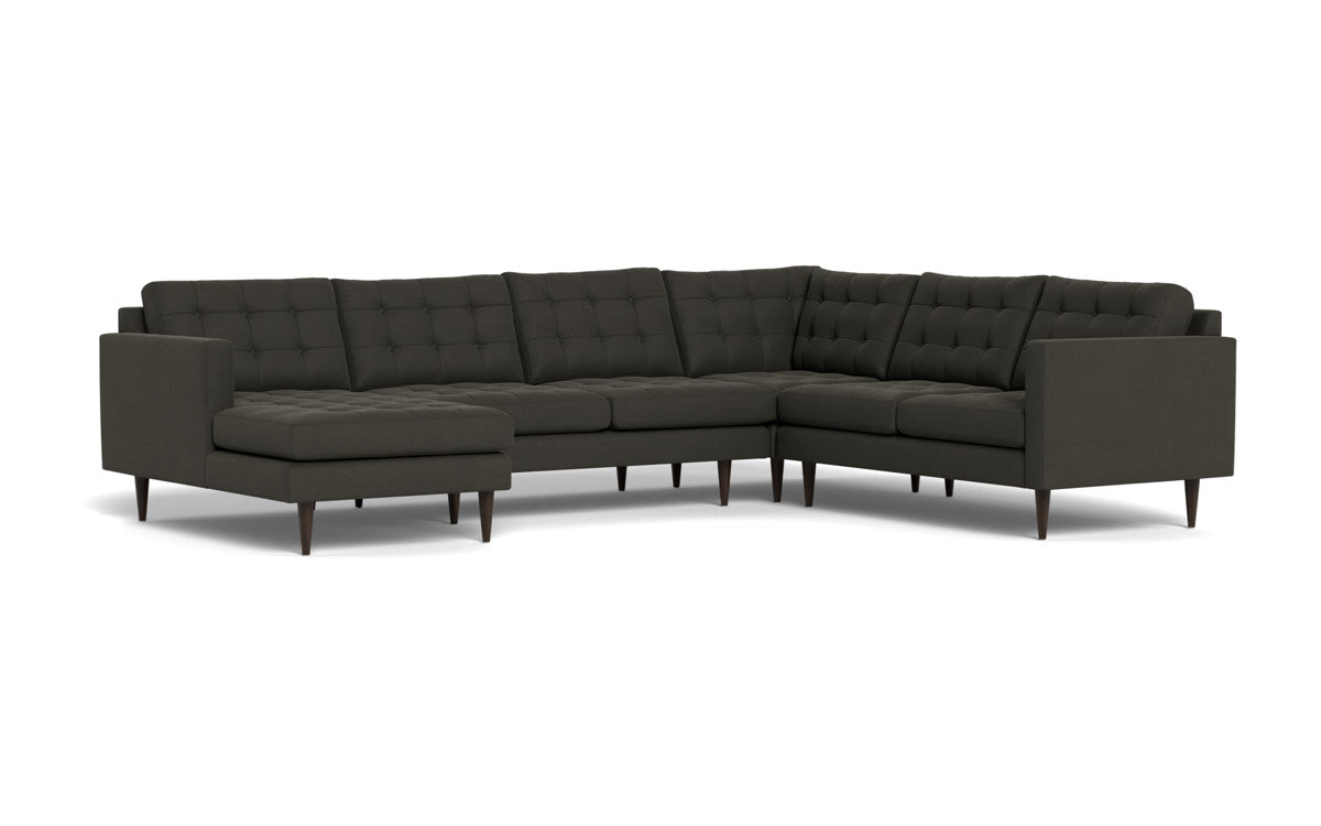 Wallace 130" Corner Sectionals w. Left Chaise - Dream Chocolate