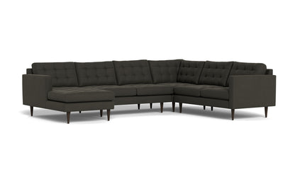 Wallace 130" Corner Sectionals w. Left Chaise - Dream Chocolate